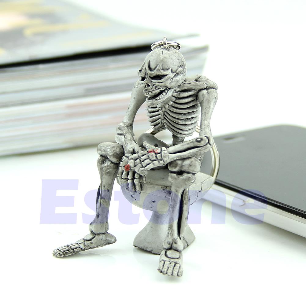 Móc chìa khóa hình hộp sọ thời trang độc đáo