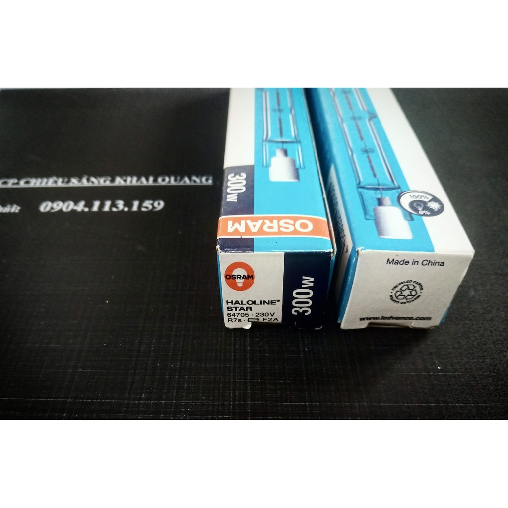 (SALE) Combo 2 bóng halogen đũa 300W 230V OSRAM