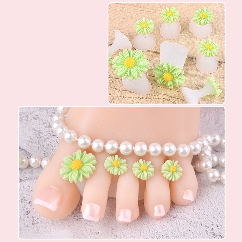 Set 8 miếng đệm tách ngón chân Misscheering hỗ trợ làm móng chuyên dụng DIY