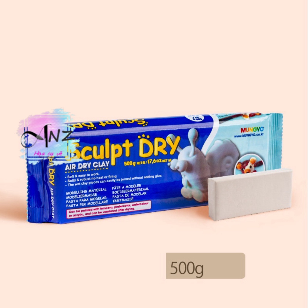Đất sét tự Khô Mungyo 500gam, Mungyo Air Dry Clay 500gam