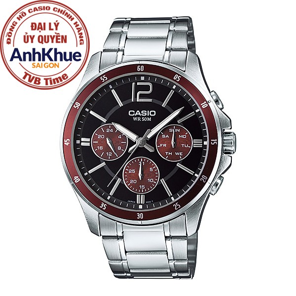 Đồng hồ nam dây kim loại Casio Standard chính hãng Anh Khuê MTP-1374D-5AVDF (43mm)