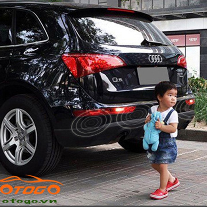 Cảm biến lùi xe ô tô , Cảm Biến Lùi 4 Mắt Cho Xe Hơi