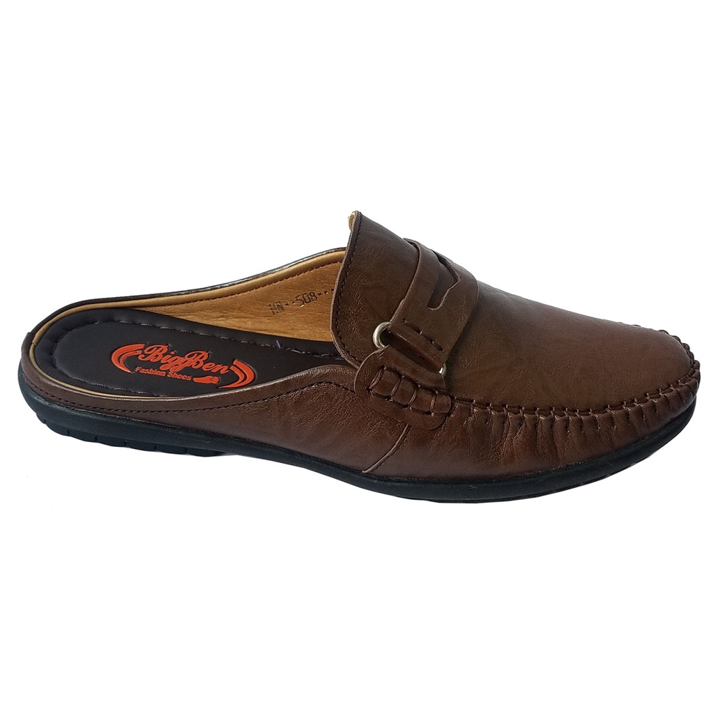 Dép Bít Mũi Nam BIGBEN Da Bò Thật Cao Cấp SB39