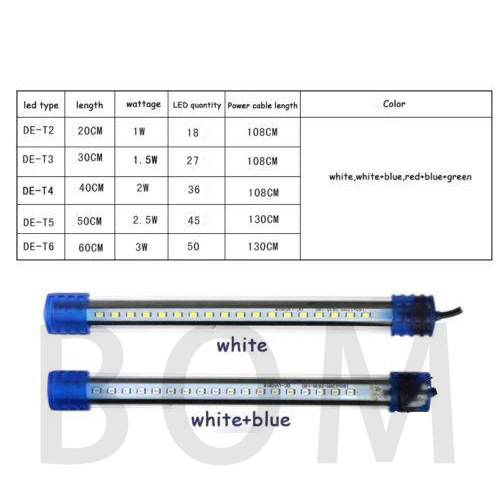 Thanh Đèn Led 20cm 220v 2.5w Trang Trí Bể Cá