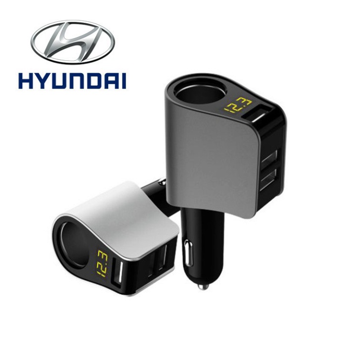 Tẩu sạc trên ô tô thương hiệu cao cấp Hyundai HY-10 - Hàng Nhập Khẩu Chính Hãng {CHÍNH HÃNG 100%}