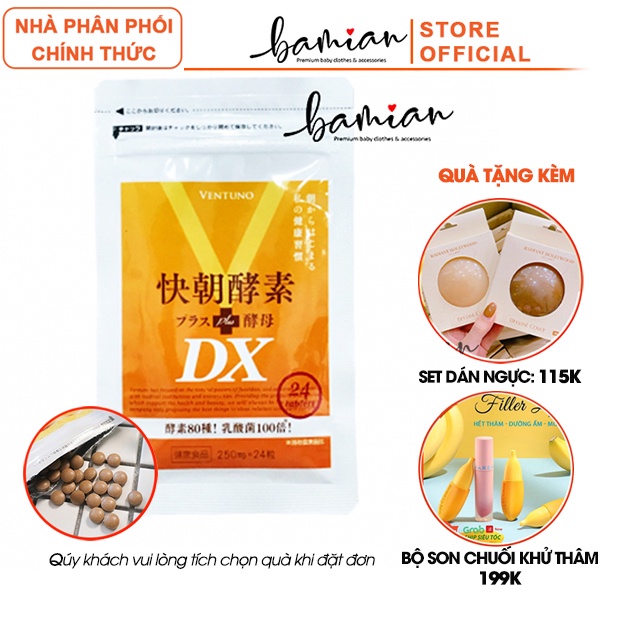 Viên uống detox giảm cân giữ dáng Enzyme Fucoidan Kaicho Nhật Bản 24 viên