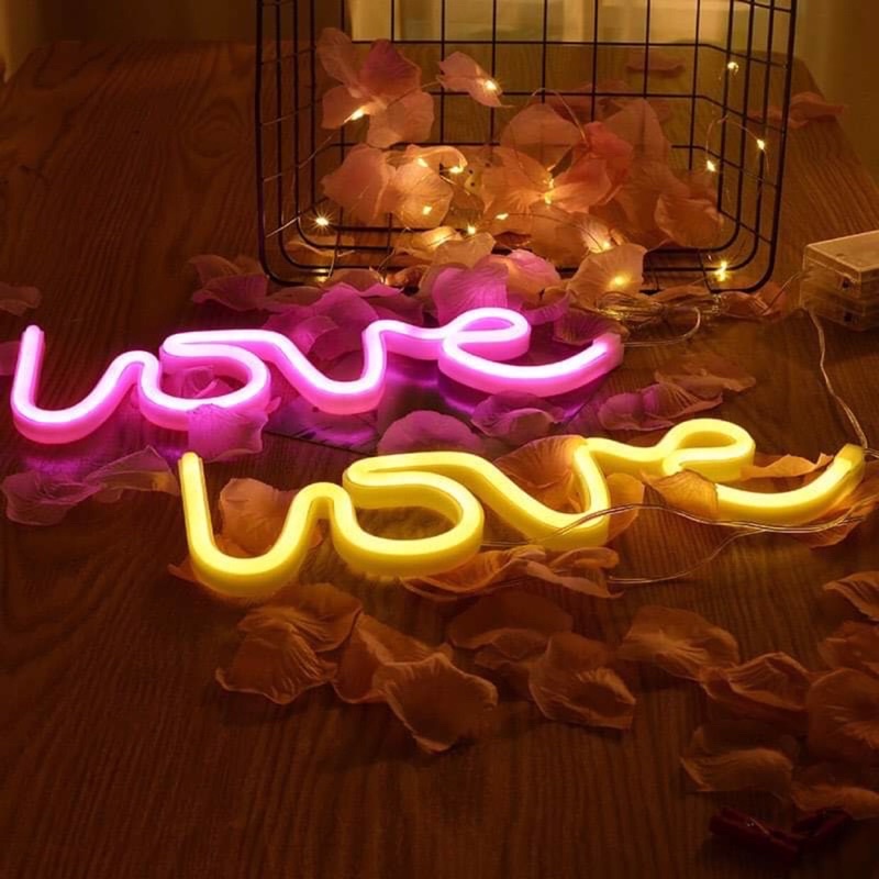 Đèn led neon chữ Love trang trí decor sinh nhật, phòng cưới, kỉ niệm