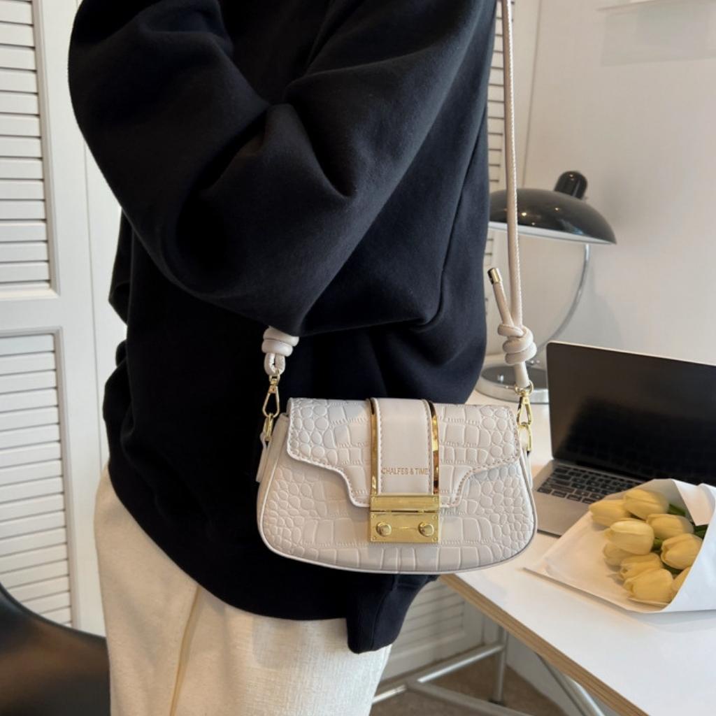 Túi Xách Nữ Đeo Chéo Đeo Vai Kẹp Nách Cao Cấp Khóa Vuông Thời Trang Đẹp Quảng Châu