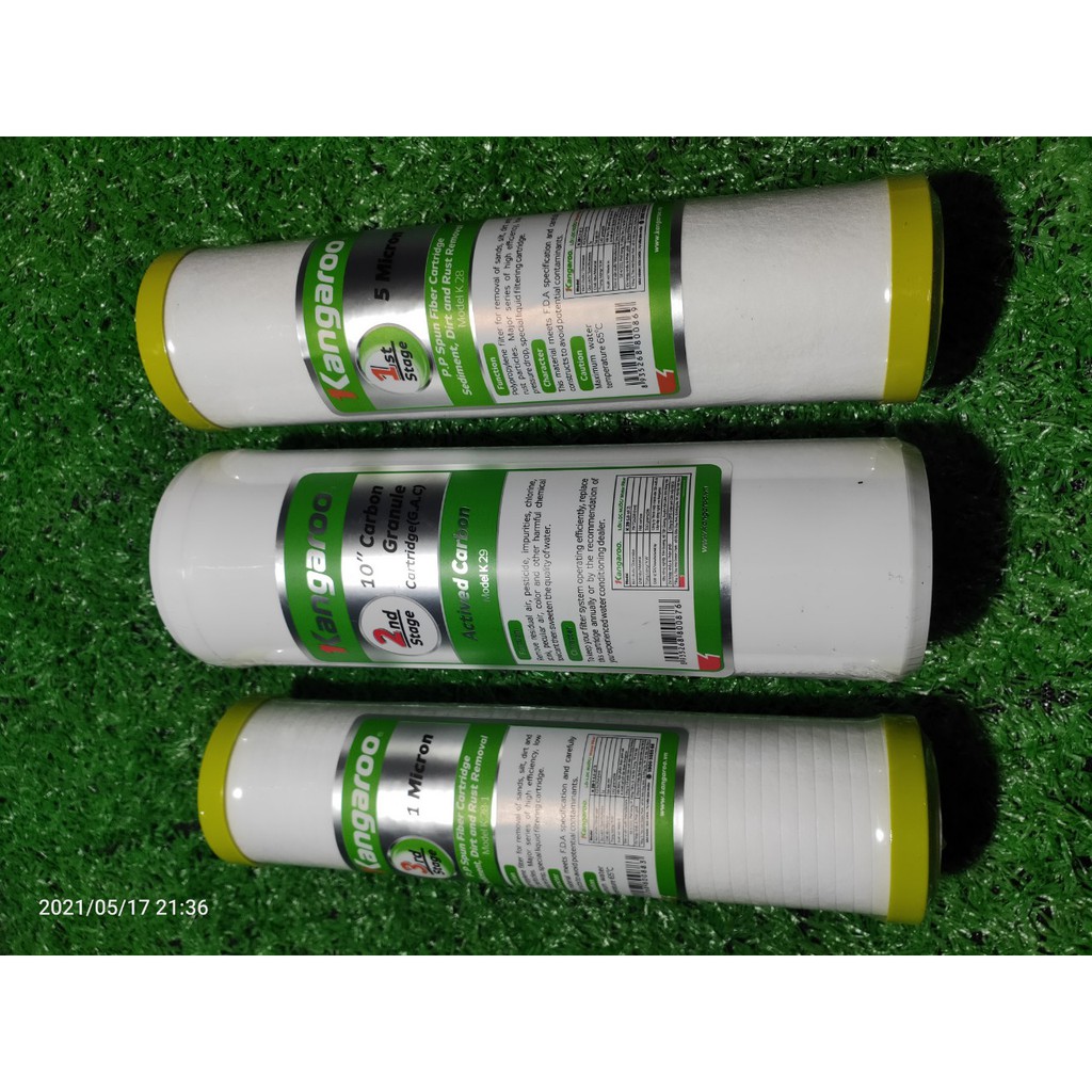 Lõi lọc nước kangaroo 123, bộ lõi lọc 123 kangaroo