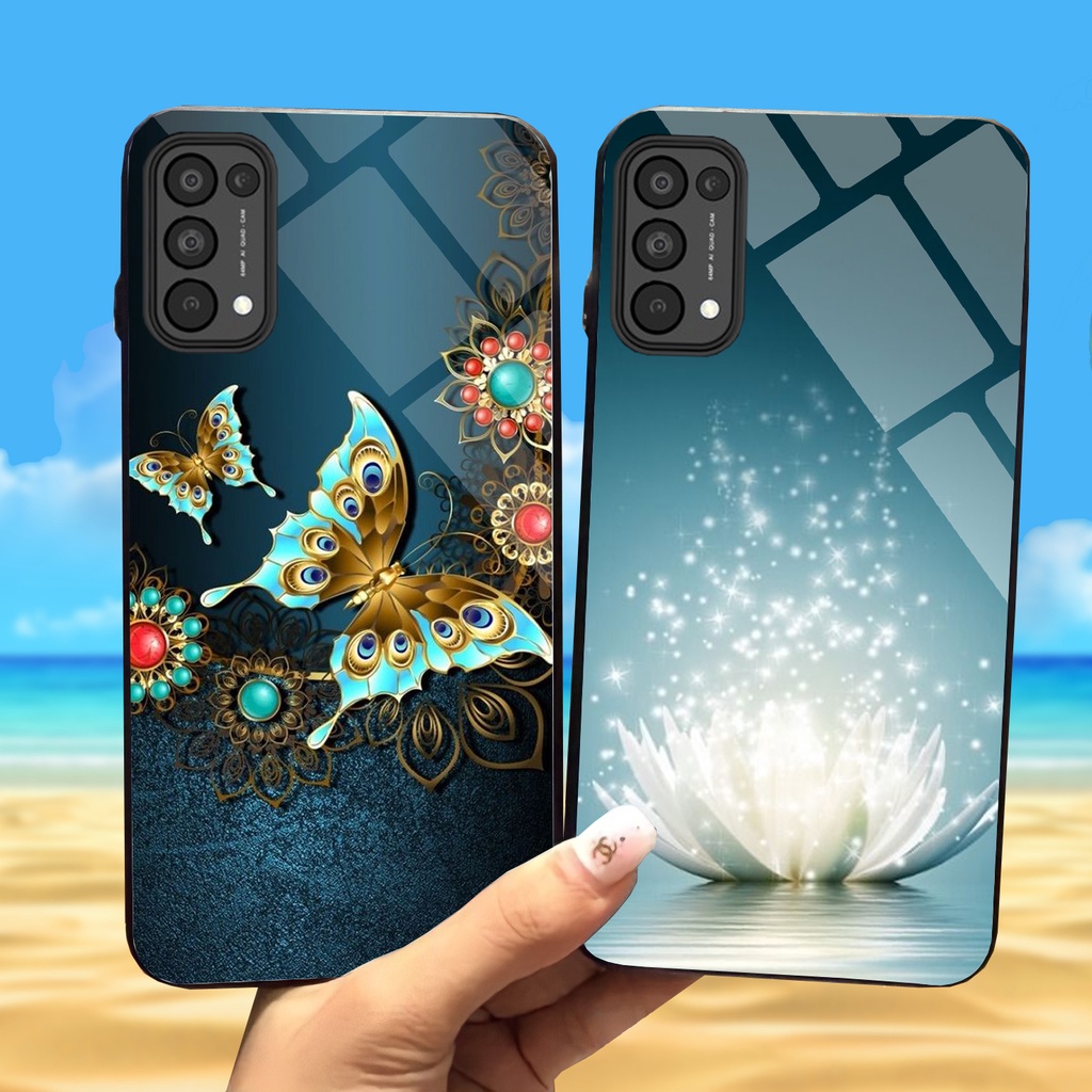 Ốp OPPO Reno 4, Reno 5, Reno 4pro, reno 5 pro Mặt kính cường lực sáng bóng, cao cấp