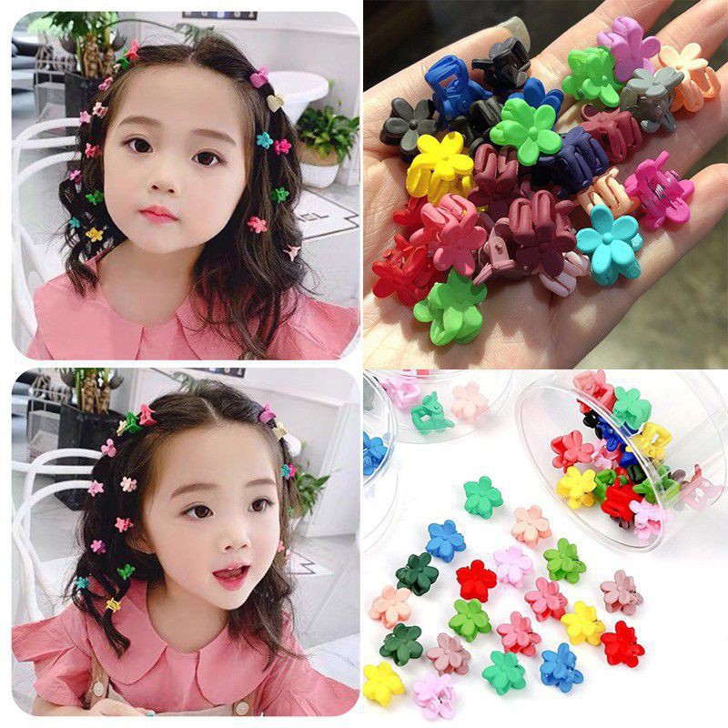 Set 5 Kẹp Tóc Càng Cua Mini Nhiều Màu Cho Bé Gái