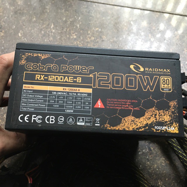 Nguồn máy tính Raidmax 1200W - Hưng Long