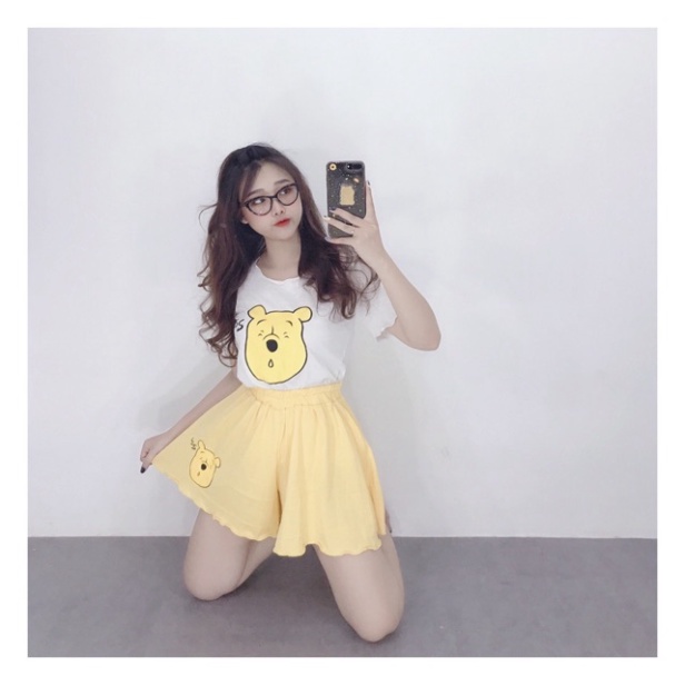 Set bộ áo thun quần đùi siêu dễ thương chất thun cotton - A0U