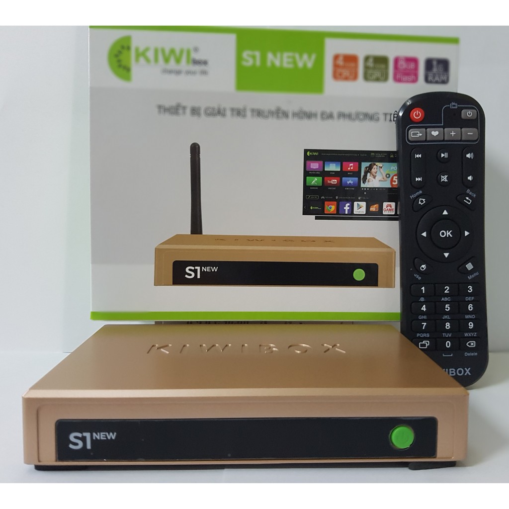 [Chính Hãng]Android TV box Kiwibox S1 New biến TV thường thành TV thông minh