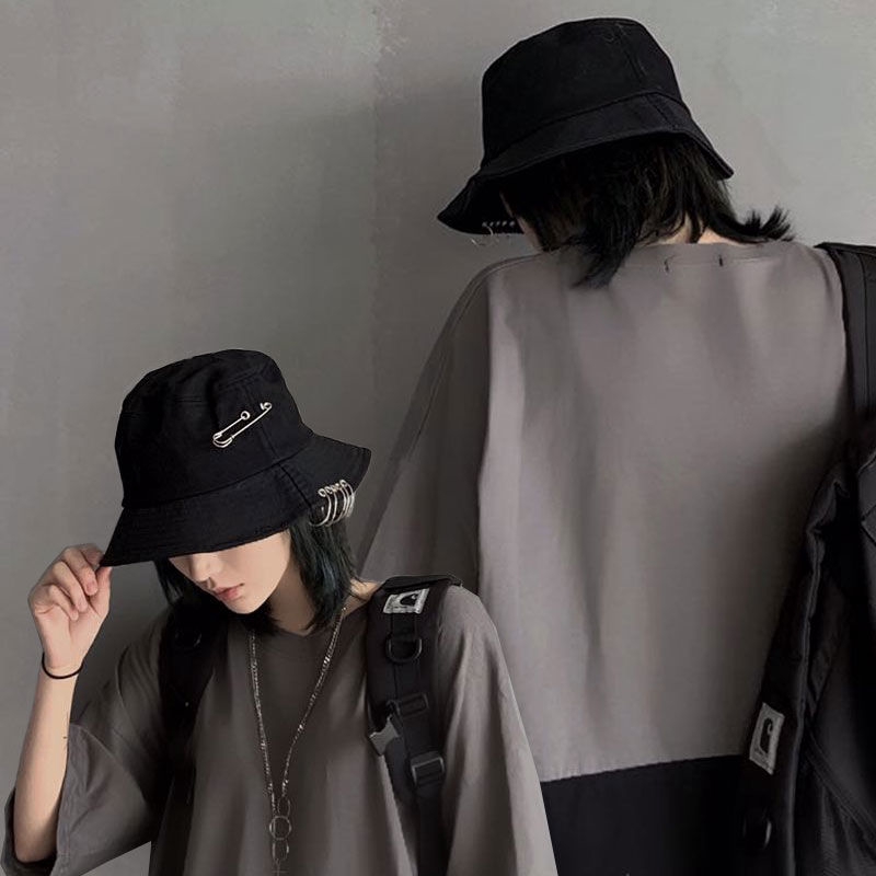 Mũ Tai Bèo Màu Tối Phong Cách Retro Cá Tính Cho Nữ