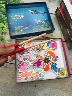 Bộ đồ chơi câu cá gỗ