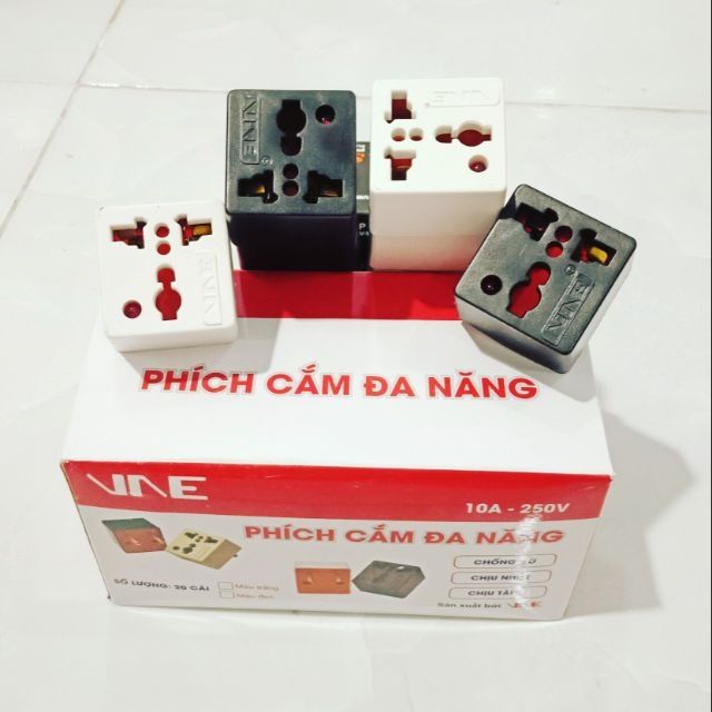 Phích cắm đa năng 3chấu VNE