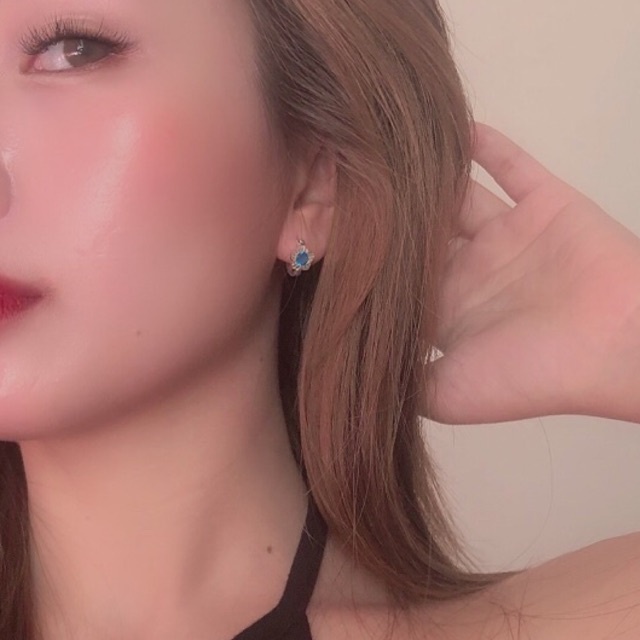 Khuyên Tai Bạc hình bông