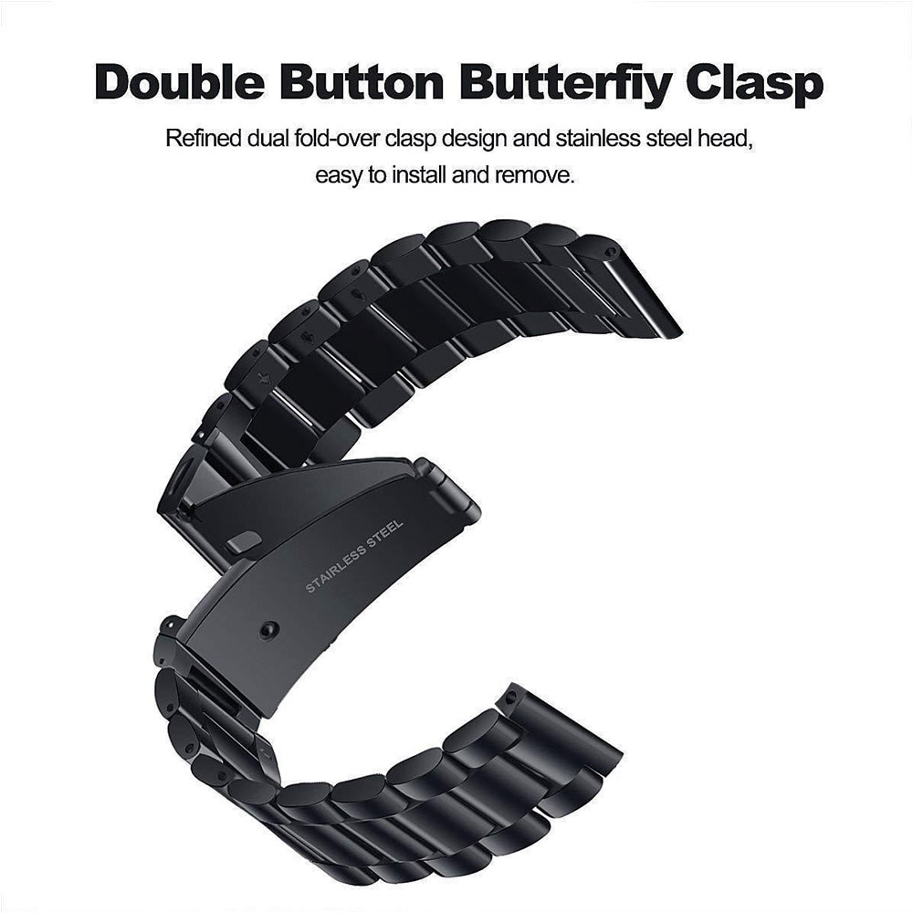 Dây Đeo Inox 20mm Cho Đồng Hồ Thông Minh Xiaomi Huami Amazfit Bip Bit Pace Lite Amazfit Gts Gtr 42mm