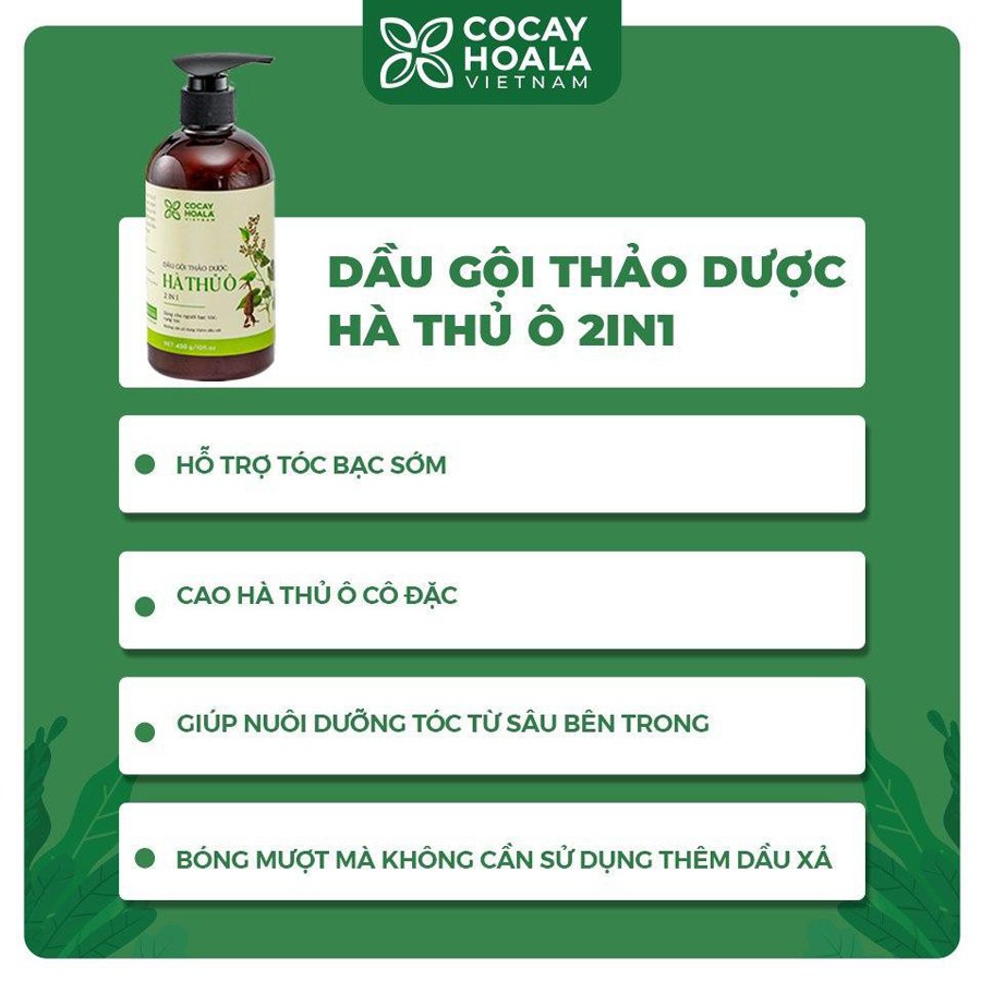 👑[ SALE HÔM NAY ] Dầu Gội Thảo Dược Hà Thủ Ô 2in1 🌻 | BigBuy360 - bigbuy360.vn