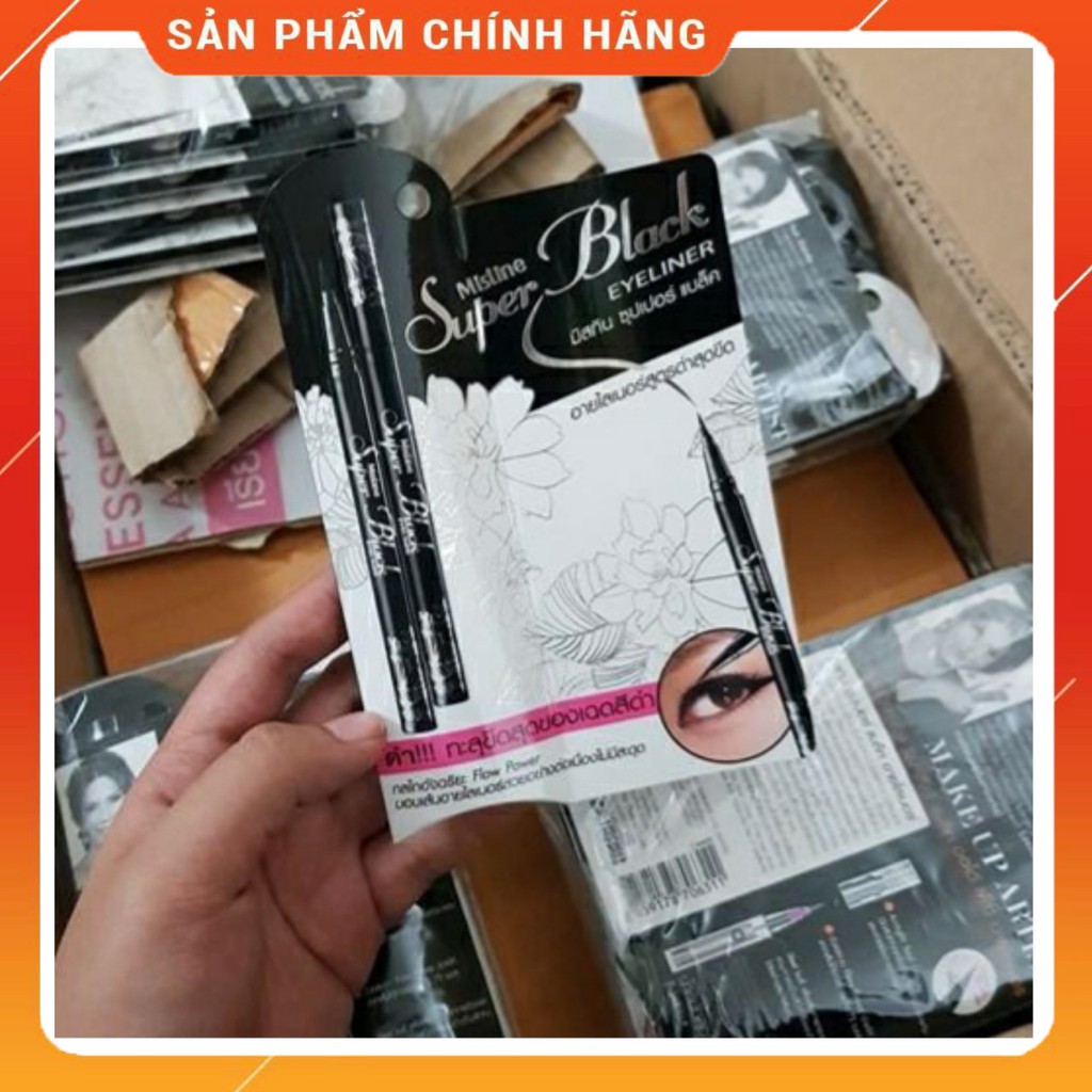 [CAM KẾT CHUẨN AUTH] Kẻ mắt Mistine Super Black Eyeliner Flow Power