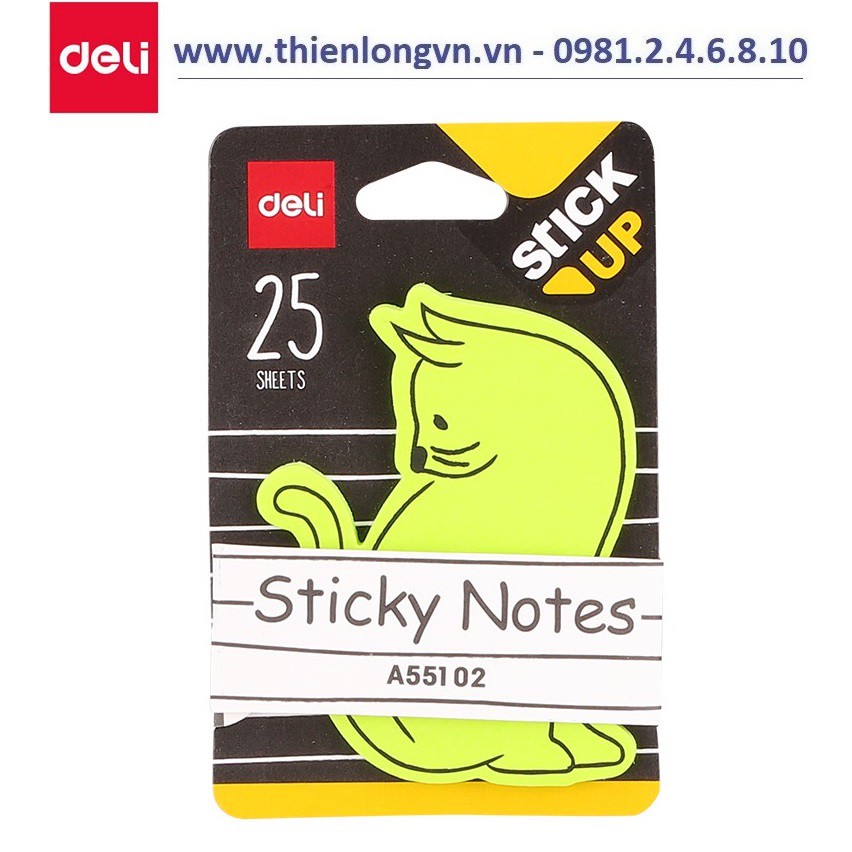 Giấy nhắn học sinh 4 hình Deli EA55102 I Giấy nhớ nhiều hình