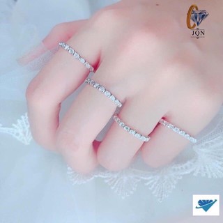 Nhẫn nữ đính đá nhẫn bạc xoắn xinh xắn chuẩn bạc ta [ JQN- Cam kết bạc chuẩn, chất lượng, giá xưởng ]