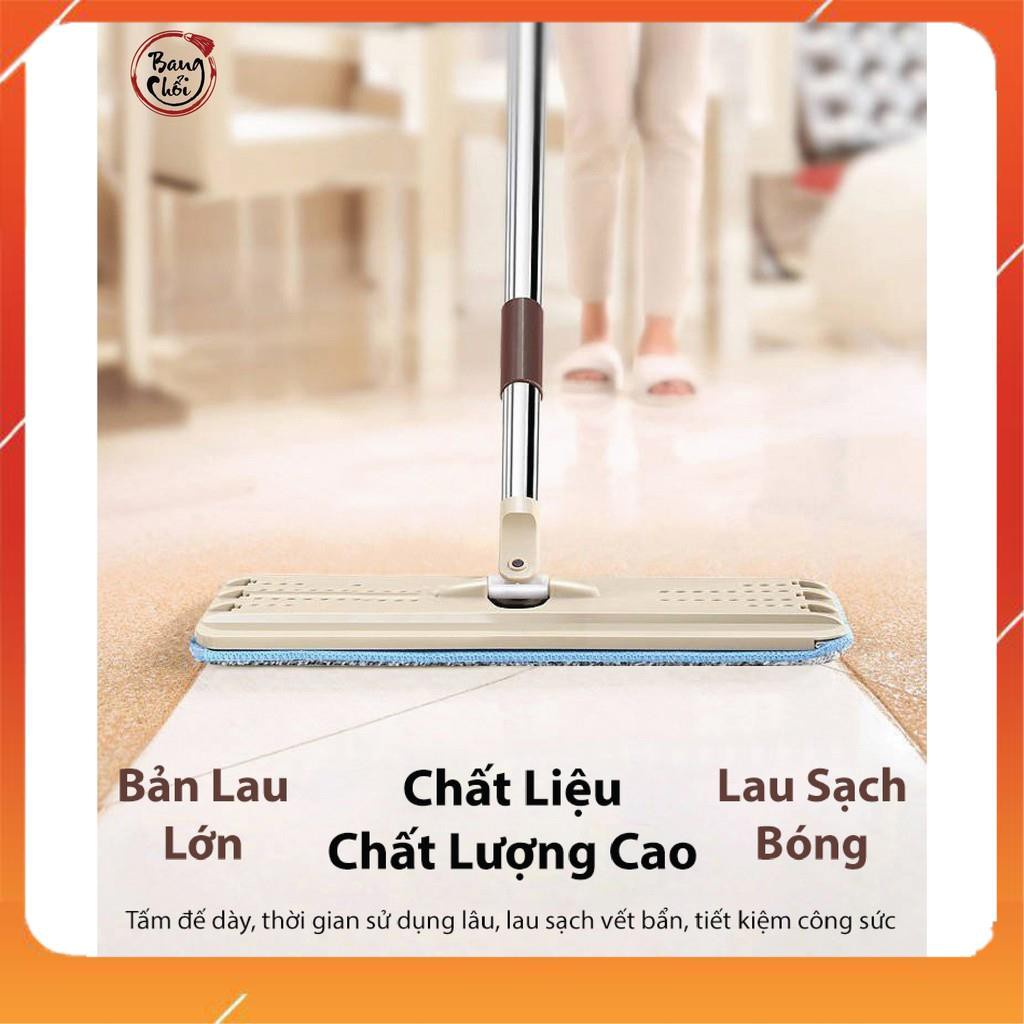 Cây lau nhà ❤️FREESHIP❤️, Chổi tự vắt thông minh 360 độ - Tặng kèm 1 bông lau LS-CKT