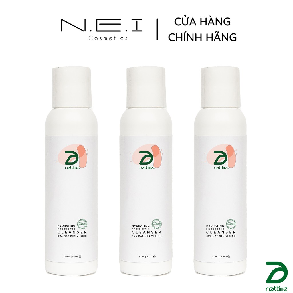 Sữa rửa mặt Thuần chay Men vi sinh NATTIME - Sữa rửa mặt lành tính - 120ml | BigBuy360 - bigbuy360.vn