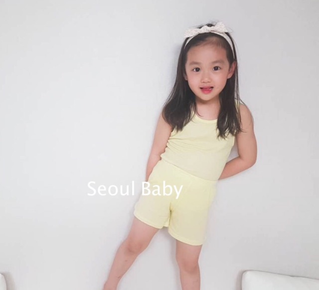 Bộ sát nách thun lạnh Peekaboo bé trai bé gái