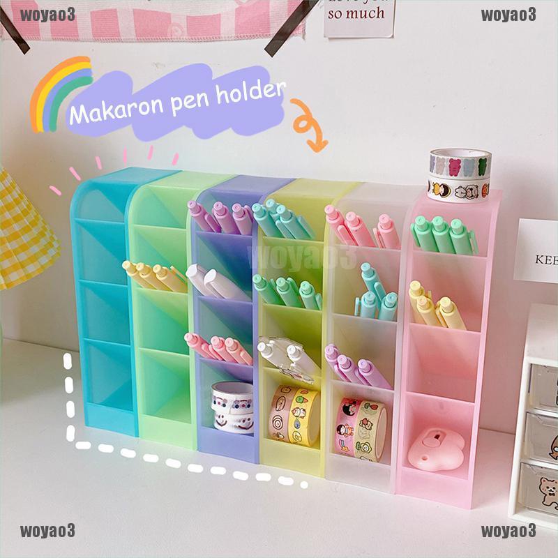 Hộp Đựng Bút / Đồ Trang Điểm 4 Ngăn Nhiều Màu Tiện Lợi