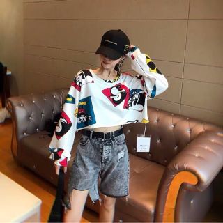 Áo croptop dài tay micky