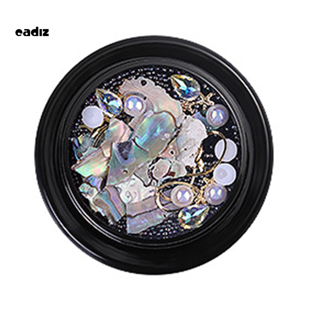 [Hàng mới về] Hộp hạt phụ kiện trang trí móng tay nghệ thuật DIY kiểu vỏ sò 3D độc đáo thời trang