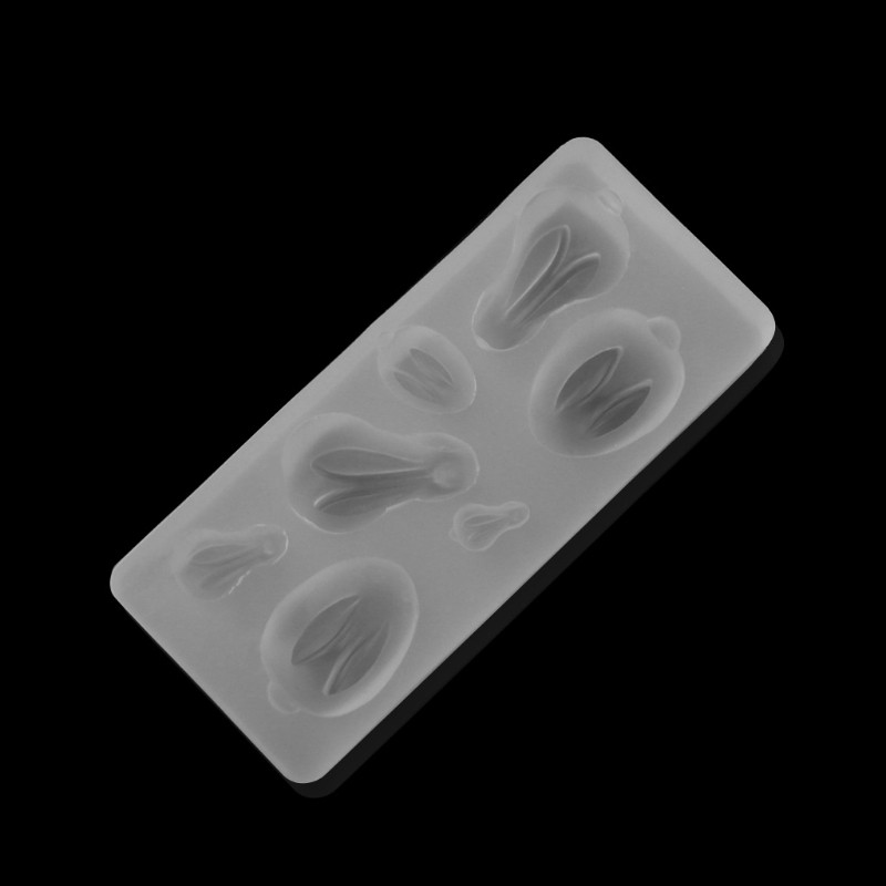 Khuôn Silicon Làm Mặt Trang Sức Hình Thỏ Con Xinh Xắn