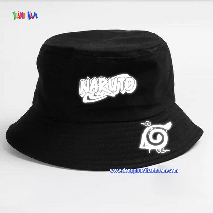 mũ bucket Naruto phản quang , mũ tai bèo Naruto, mũ rộng vảnh Naruto phản quang, nón naruto phản quang