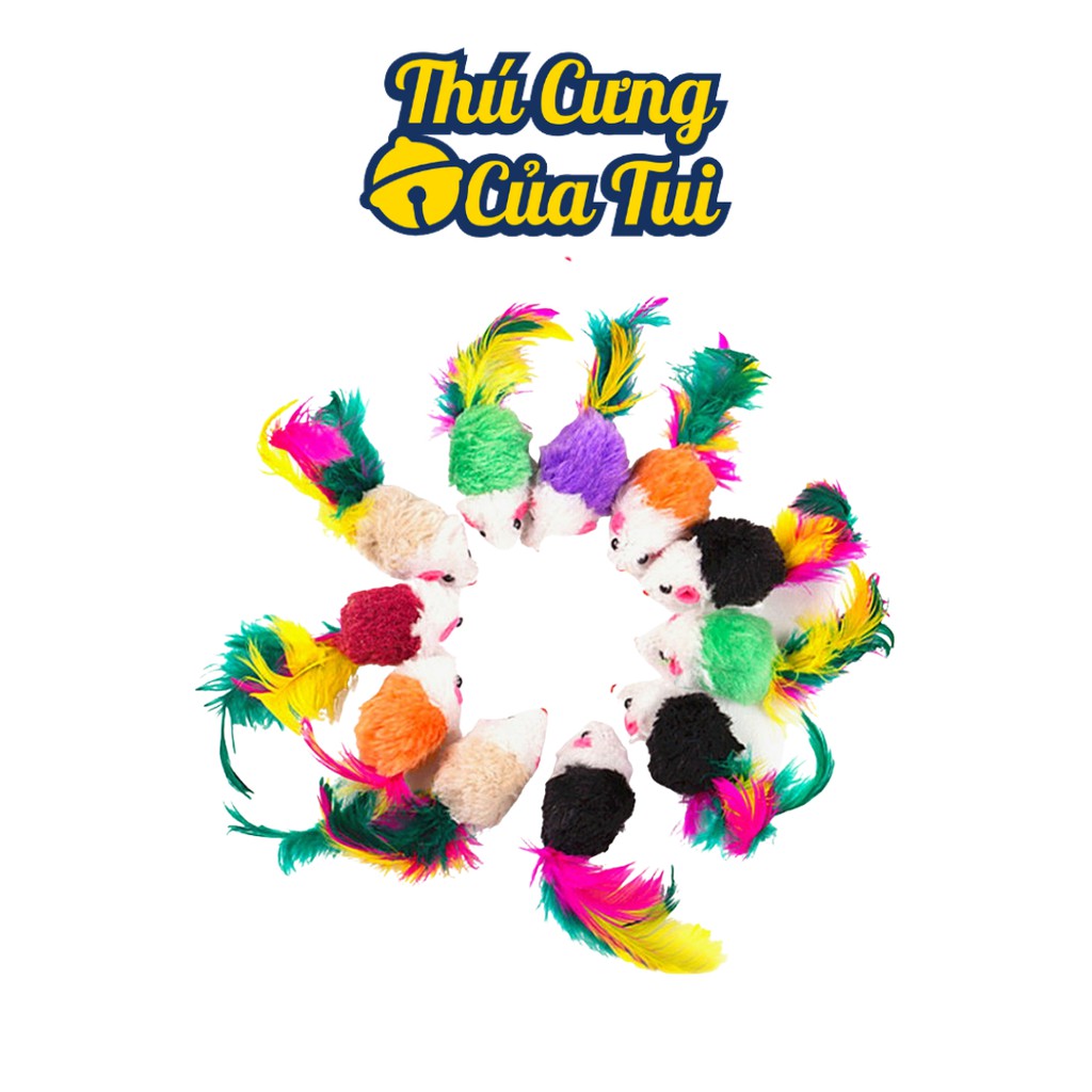 Chuột Nhồi Bông Đồ Chơi Cho Chó Mèo Vờn Bắt - Thú Cưng Của Tui