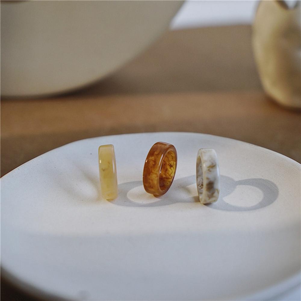JARRED Nhẫn Đeo Bằng Chất Liệu Acrylic Theo Phong Cách Vintage