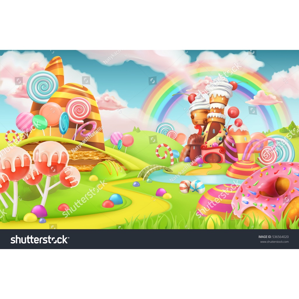 Tranh Dán Tường Tranh Trí Cho Quán Bán Kem, Icream, Ốc Quế