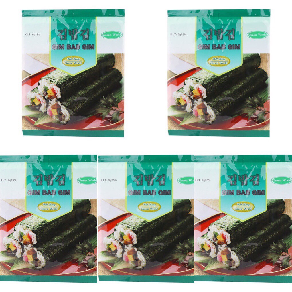 COMBO 5 GÓI RONG BIỂN CUỘN CƠM 4 LÁ