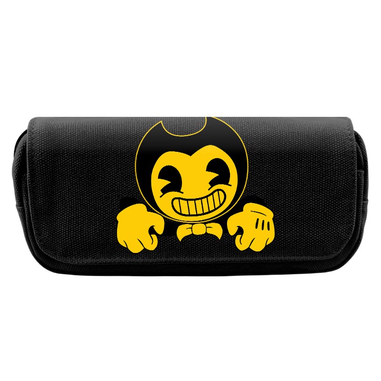 Bendy and the Ink Machine 3D Color Pattern Student Multifunctional Canvas Pencil Bag Birthday Gift