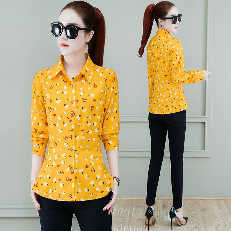 Áo Sơ Mi Tay Dài Phong Cách Hàn Quốc Thời Trang Xuân Thu 2022 Cho Nữ