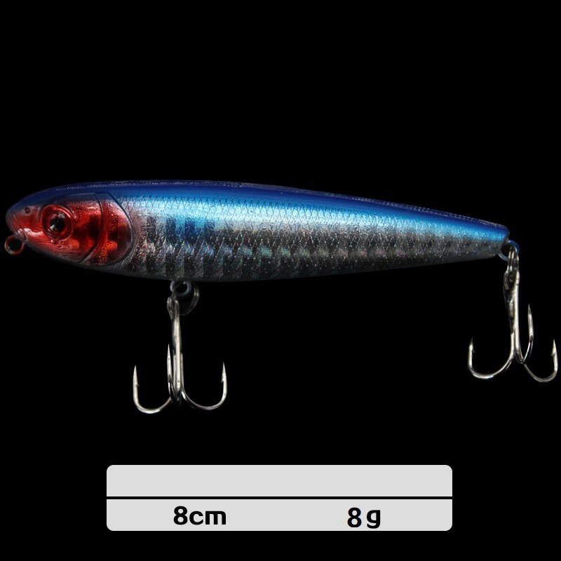 Mồi Câu Cá Giả Dạng Bút Chì Cứng 8cm 8g
