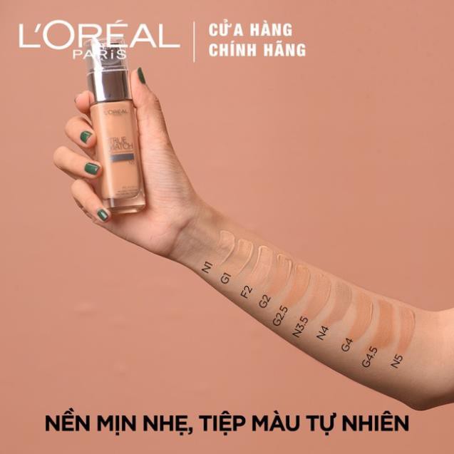 ( Mỹ Phẩm Nhunbe) Kem nền mịn da dạng lỏng L'Oreal Paris True Match Liquid Foundation 30ml