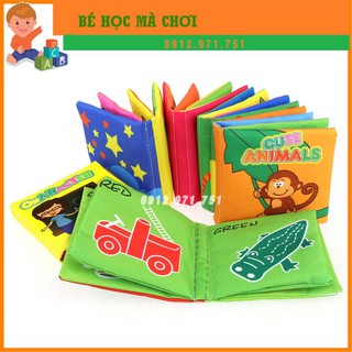 Sách vải tiếng anh nhiều chủ đề về thế giới xung quanh phát triển trí thông minh cho bé