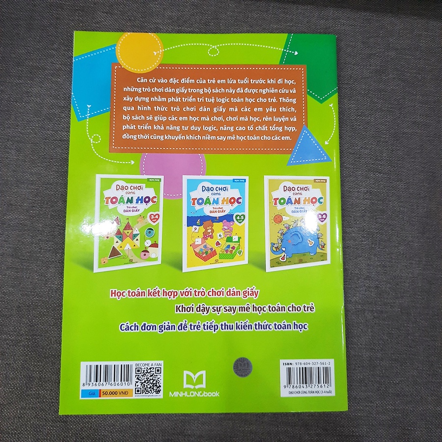 Sách: Dạo Chơi Cùng Toán Học - Trò Chơi Dán Giấy