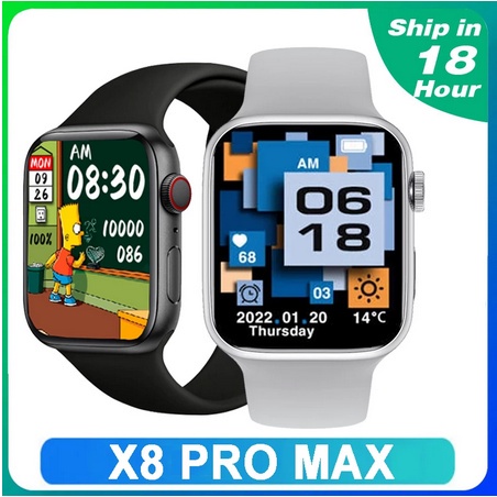 Đồng Hồ Thông Minh x8 pro max Kết Nối bluetooth Hỗ Trợ Đo Nhịp Tim pk x8 max w27 pro t900 pro max