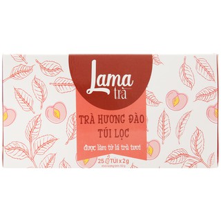 Trà túi lọc Lama hương đào hộp 50g
