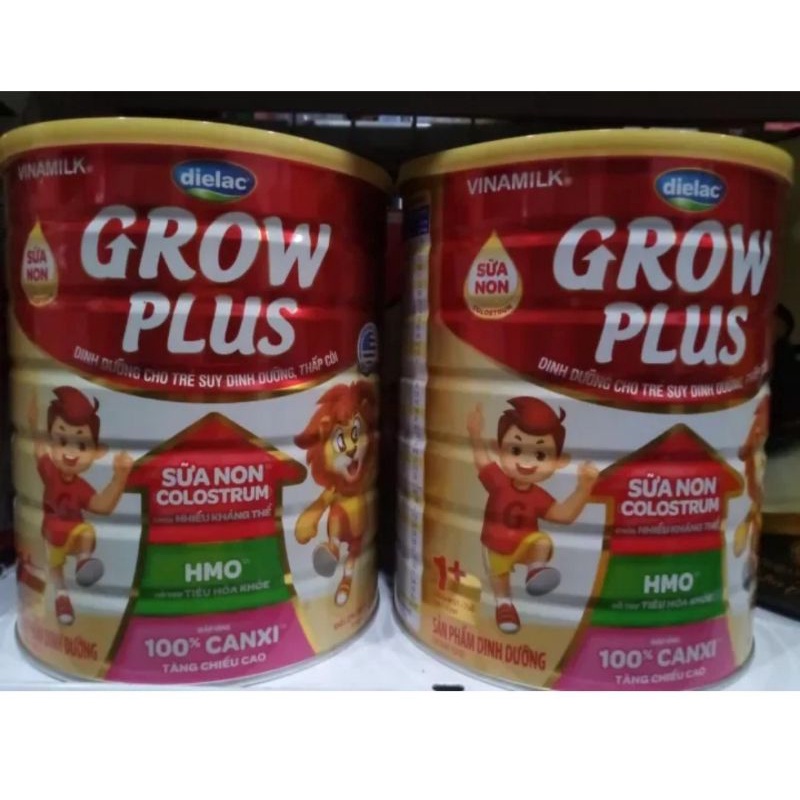 (mẫu mới)Sữa Dielac Grow Plus đỏ 1+ và 2+ 1,4kg