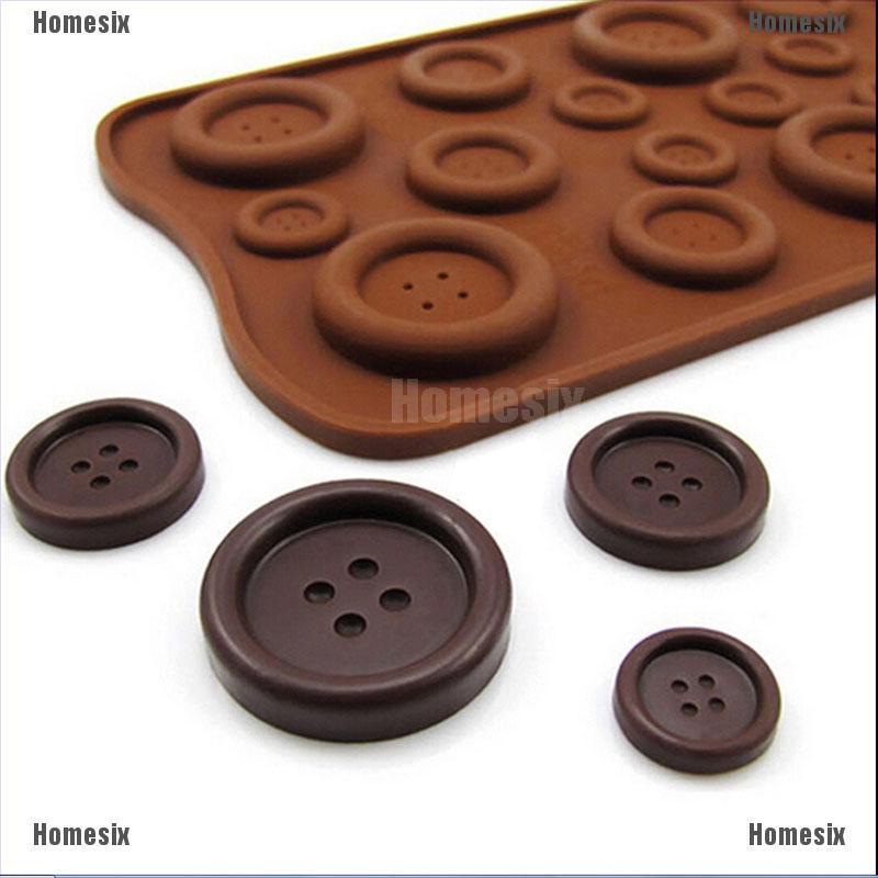 1 Khuôn Silicone Làm Bánh Hình Nút Áo