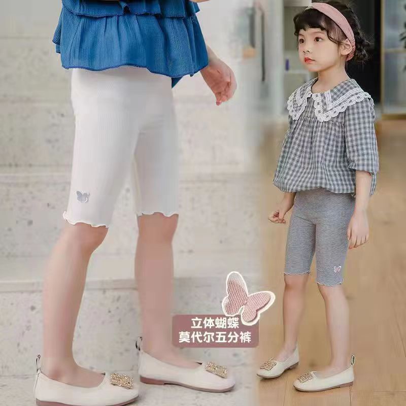 Quần Legging Dài Đến Đầu Gối Cho Bé Gái Từ 3-12 Tuổi